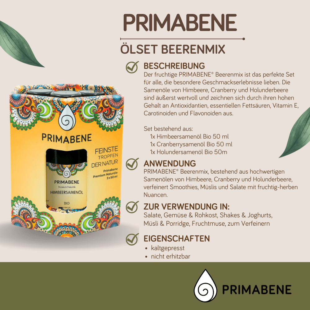 Bild von Ölset - Beerenmix, in der Primabene Geschenksbox